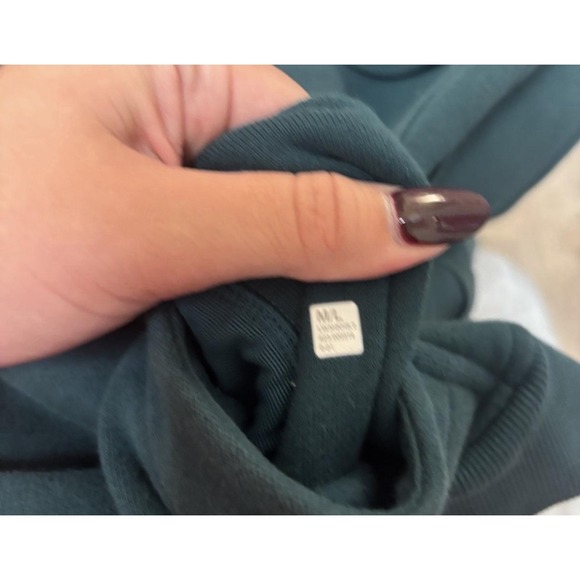 Lululemon Scuba Oversized Half Zip Hoodie Size M/L Legacy Green/Gold - Picture 5 of 5